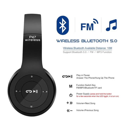 P47 Wireless Headphones with Mic 9eight5