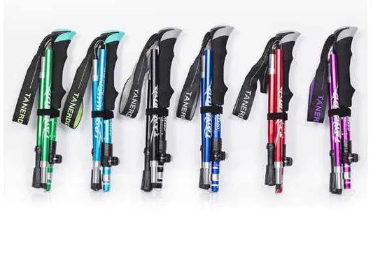 Ultra-Light 5-Section Folding Trekking Pole | Aluminum Alloy Hiking Pole