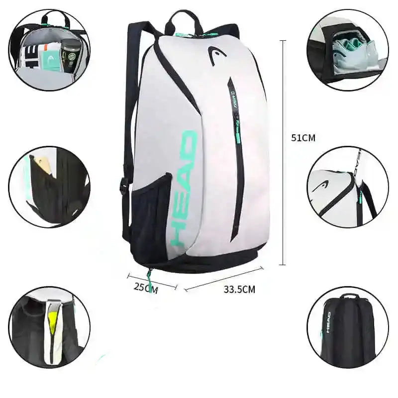 Padel Racket / Tennis Racket Backpack (5 colours available) Habicare