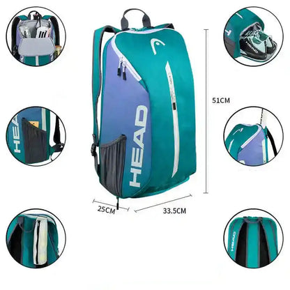 Padel Racket / Tennis Racket Backpack (5 colours available) Habicare