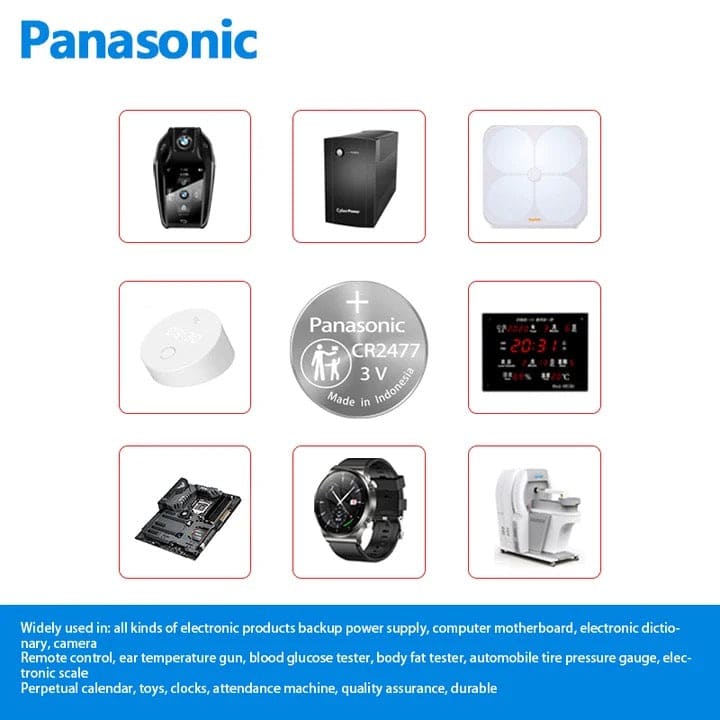 Watch Batteries for Panasonic CR2477 (2 Pack) That Watch Shop