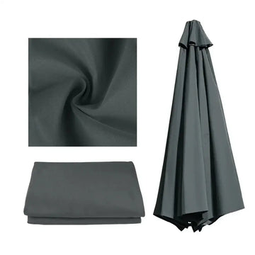 Habicare parasol replacement cover for 6 or 8 ribs, available in six colors, designed to fit outdoor parasols.