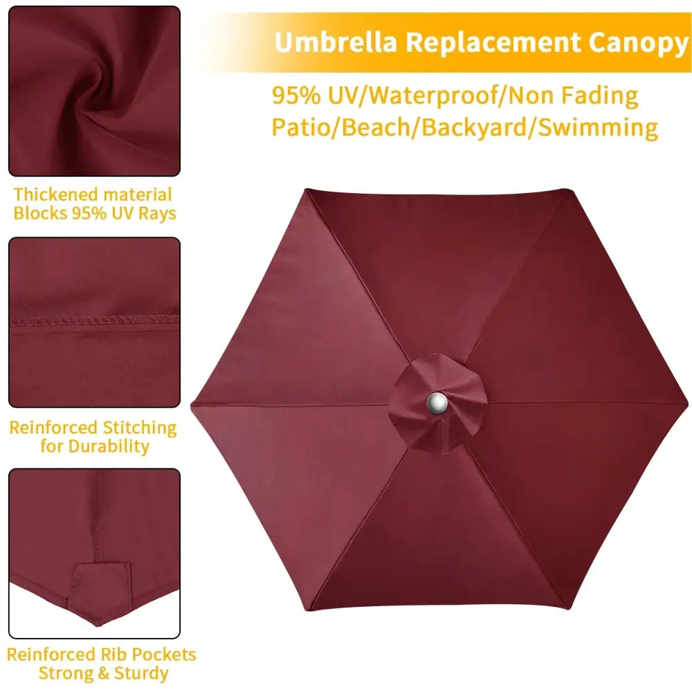Parasol Replacement Cover – 6 or 8 Ribs (6 colours available) Habicare