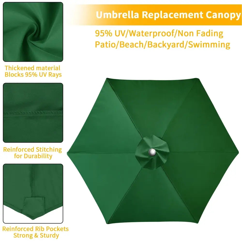 Parasol Replacement Cover – 6 or 8 Ribs (6 colours available) Habicare
