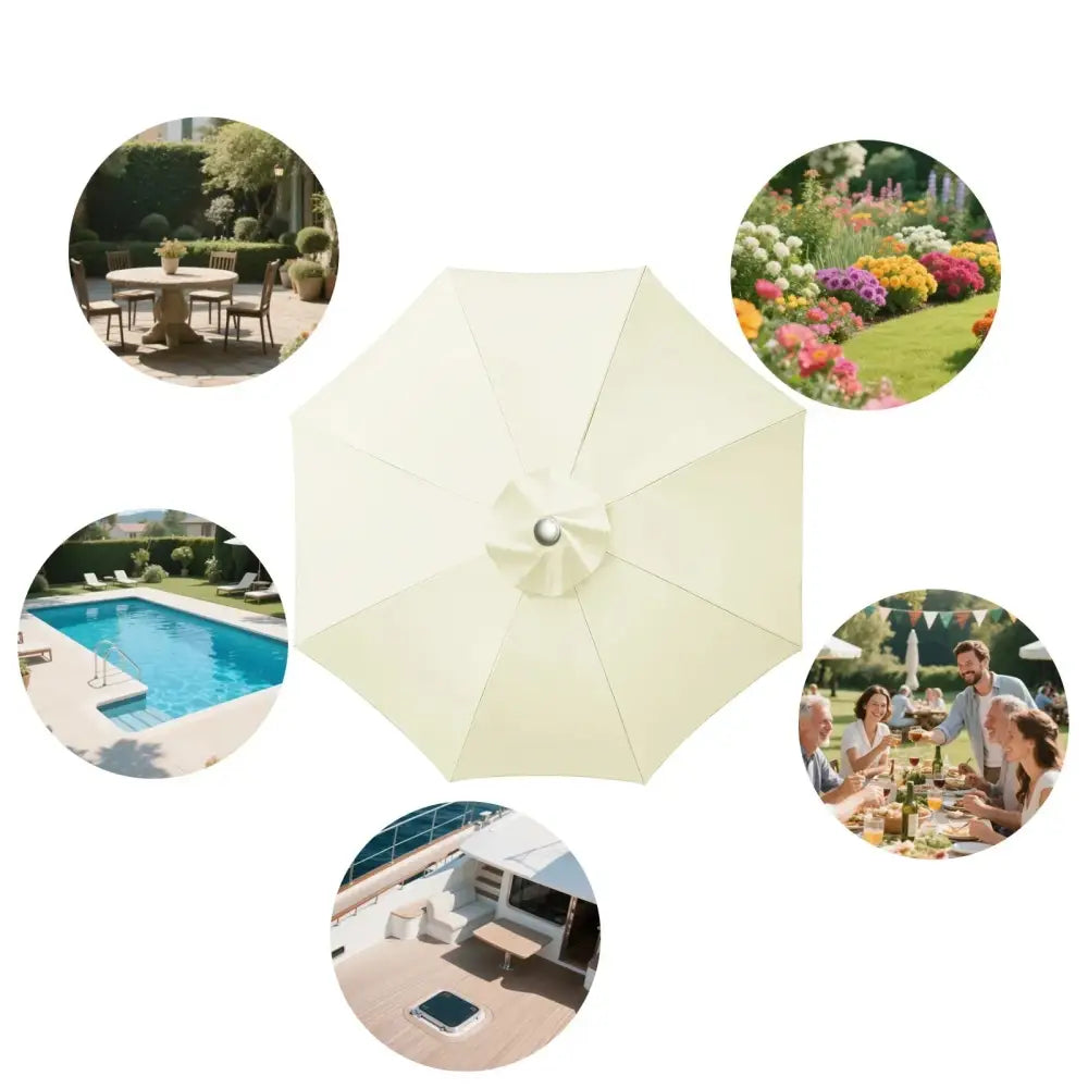 Parasol Replacement Cover – 6 or 8 Ribs (6 colours available) Habicare