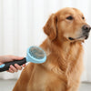 Self Cleaning Pet/Dog/Cat Grooming Brush BLUE