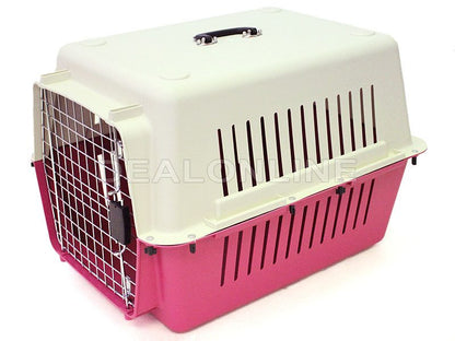 Large 68CM Dog/Cat/Pet Travel Cage/Carrier/Crat - PINK dealonline.co.nz
