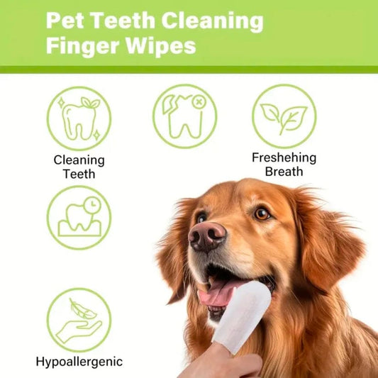 Pet Dental Care Finger Wipes 9eight5