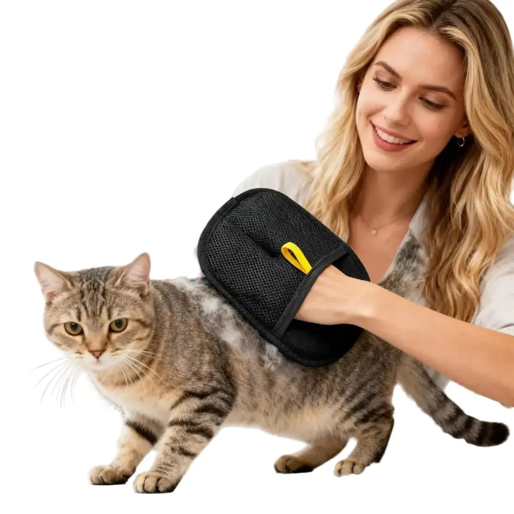 Pet Hair Removal Gloves – Reusable Double-Sided Habicare