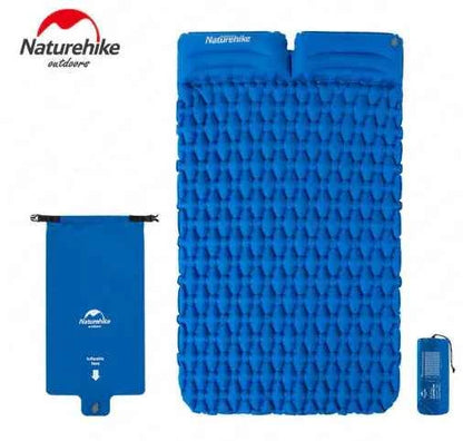 Outdoor Inflatable Mattress - Moisture-Proof Camping Tent Sleep Pad with Pillow Options | 1P & 2P