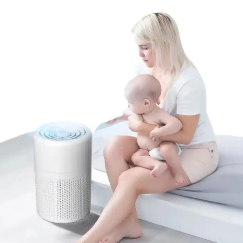 Portable Air Purifier – Blue Anion Deodorizer with Essential Oil Diffuser Habicare