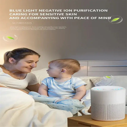 Portable Air Purifier – Blue Anion Deodorizer with Essential Oil Diffuser Habicare