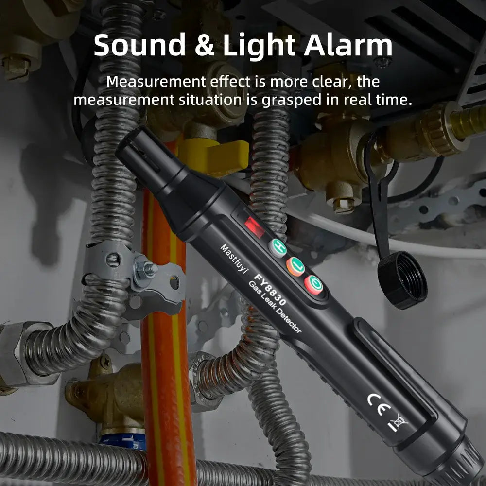 Portable Gas Leak Detector with Audible & Visual Alarm Habicare