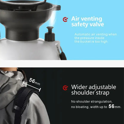 Portable Outdoor Manual Camping Shower – 3/5/8L with Hose Habicare