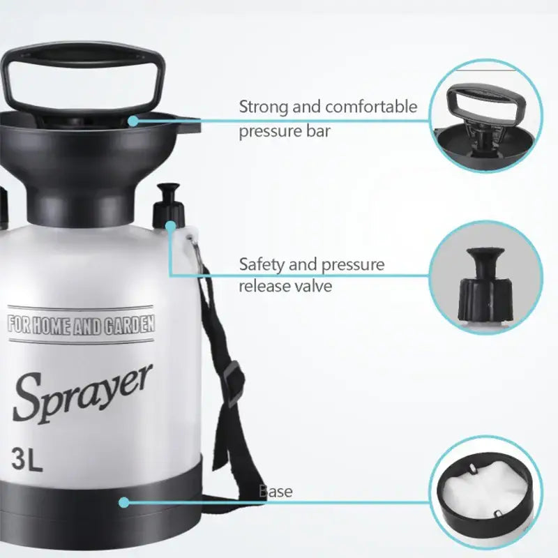 Portable Outdoor Manual Camping Shower – 3/5/8L with Hose Habicare
