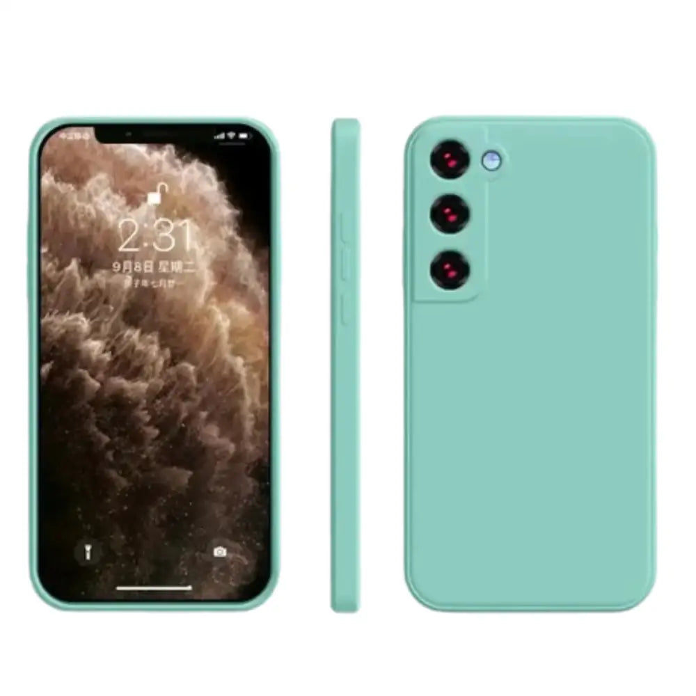 Premium Liquid Silicone Case for Samsung Galaxy A & S Series (Turquoise) Habicare
