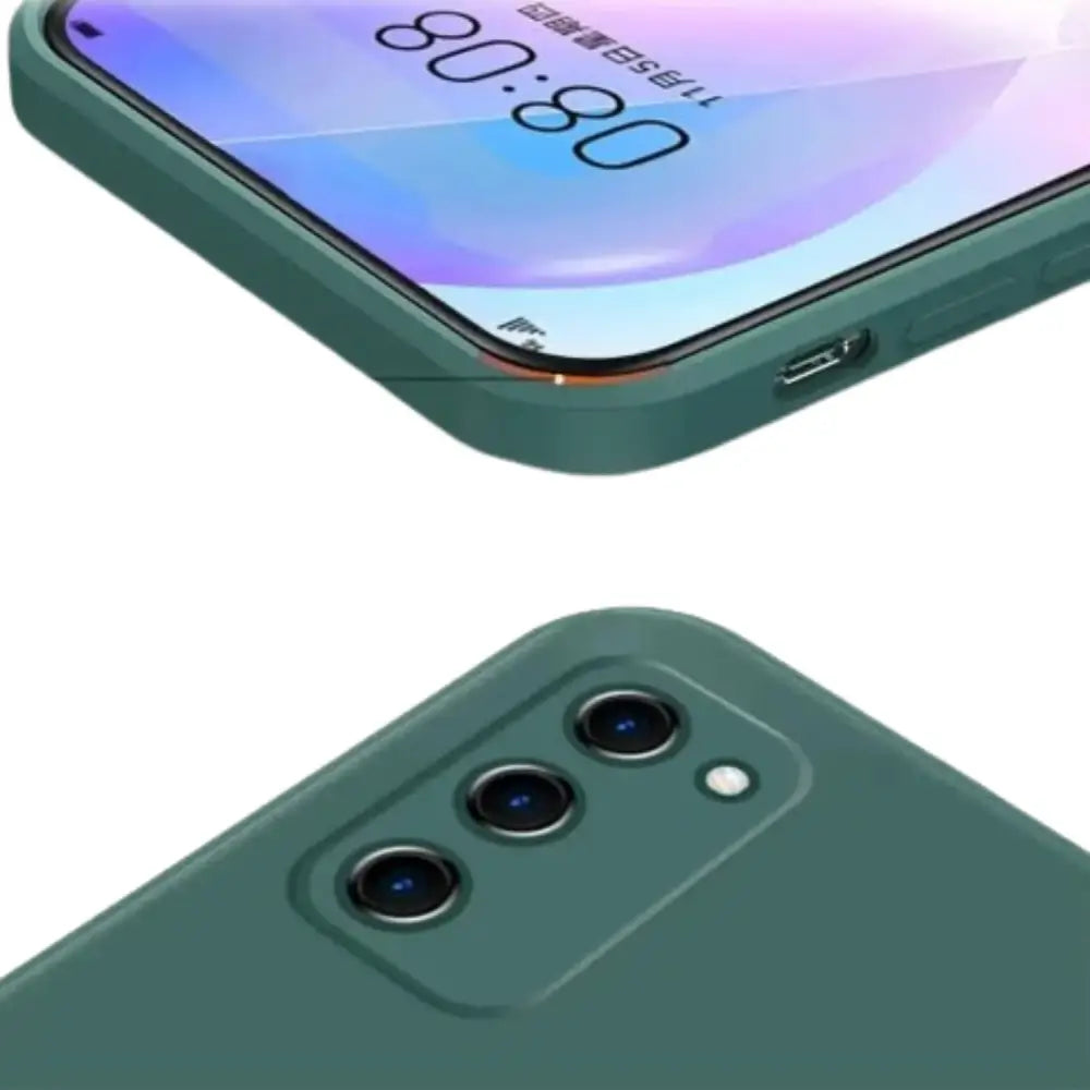 Premium Liquid Silicone Case for Samsung Galaxy A & S Series (Dark Green) Habicare