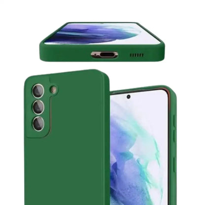 Premium Liquid Silicone Case for Samsung Galaxy A & S Series (Dark Green) Habicare