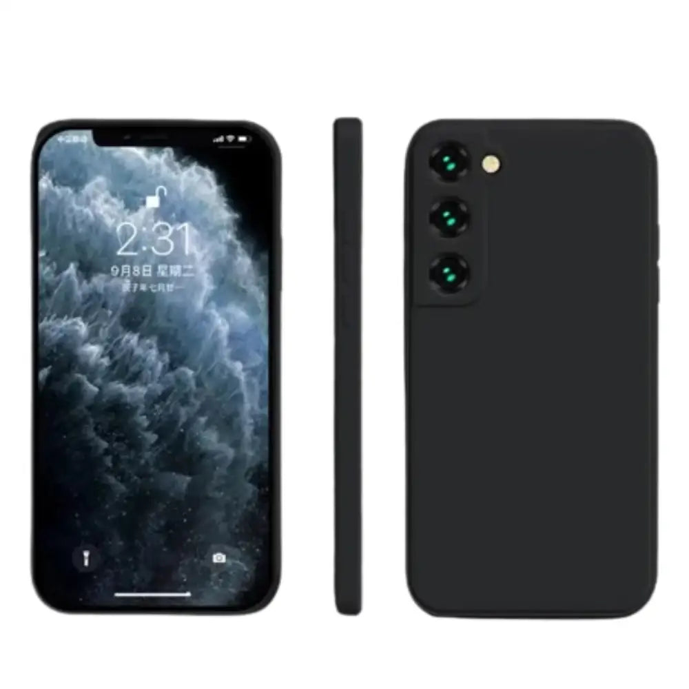 Premium Silicone Case for Samsung Galaxy A & S Series (Black) Habicare
