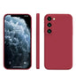 Premium Silicone Case for Samsung Galaxy A & S Series (Camellia Red) Habicare