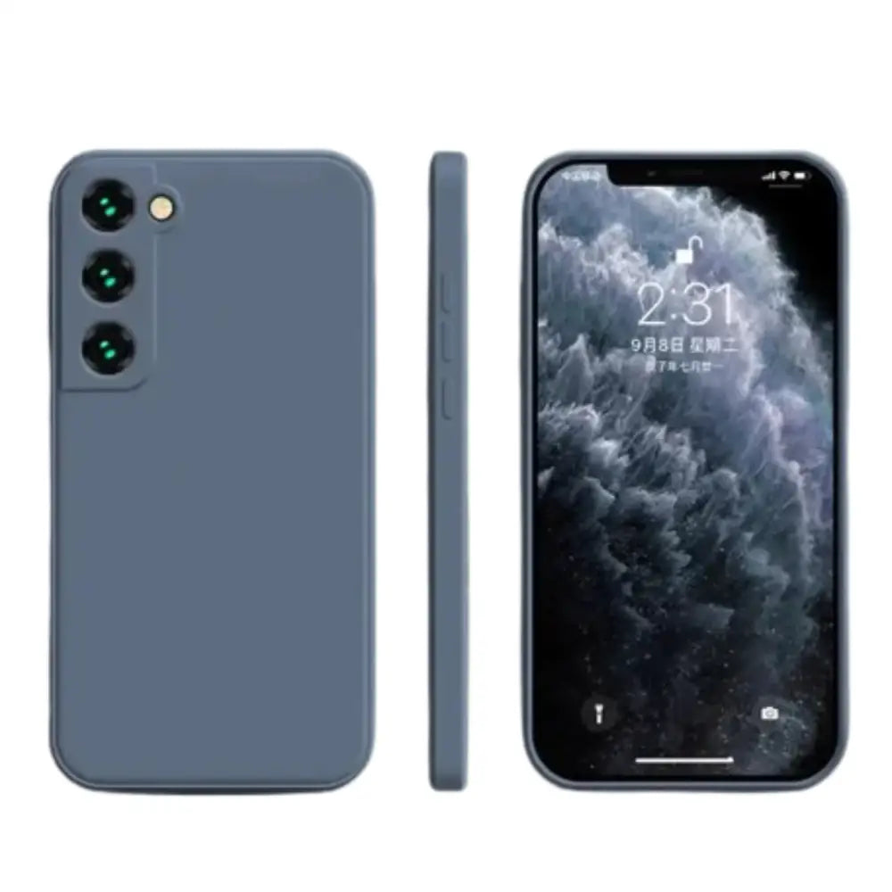 Premium Silicone Case for Samsung Galaxy A & S Series (Gray) Habicare