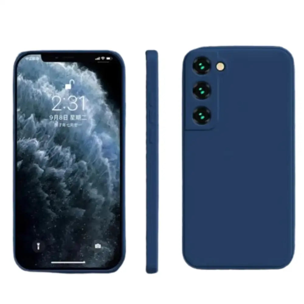 Premium Silicone Case for Samsung Galaxy A & S Series (Navy) Habicare