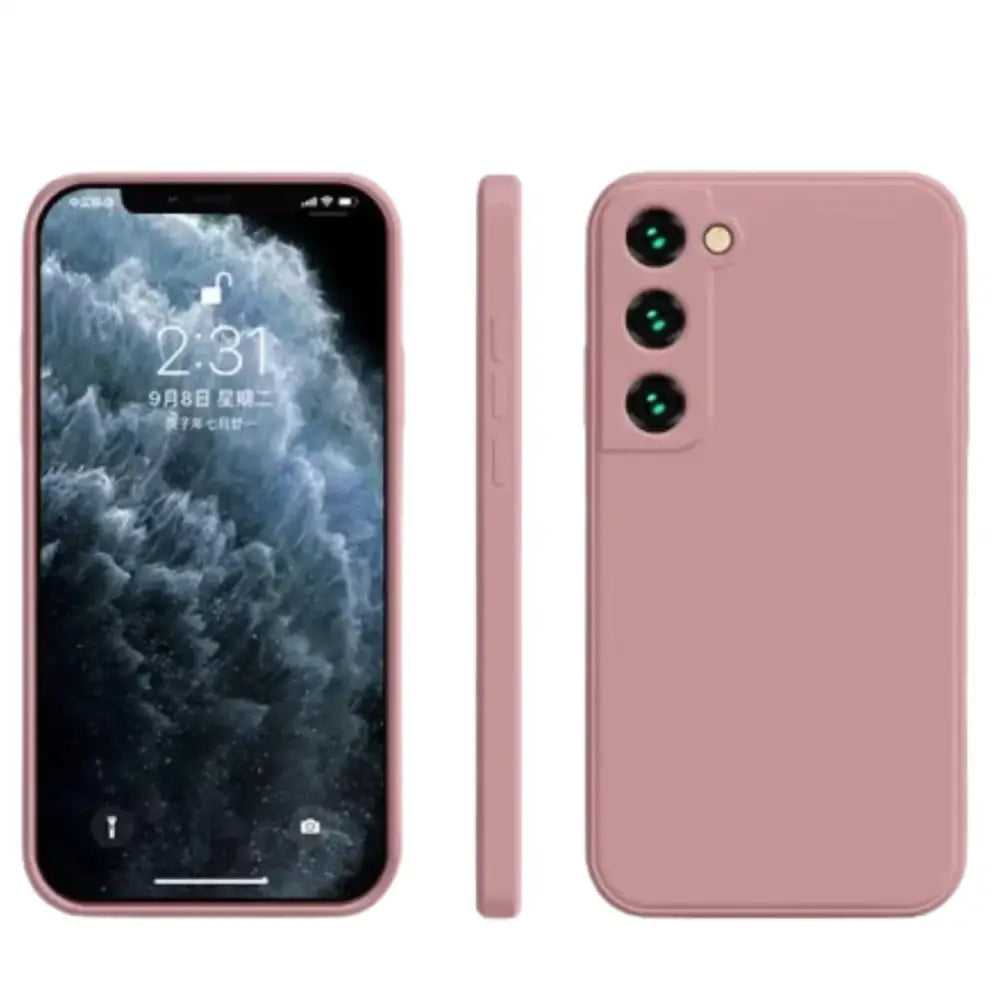 Premium Silicone Case for Samsung Galaxy A & S Series (Pink) Habicare