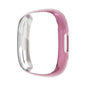 Pink Habicare protective case for Fitbit Sense 2, TWS style, available in 9 vibrant colors, offers durable device protection.
