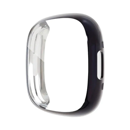 Habicare protective case for Fitbit Sense 2 in space gray, made of TWS material, available in nine vibrant colors.