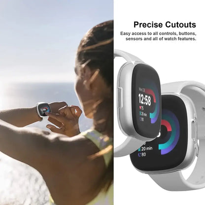 Habicare protective case for Fitbit Sense 2, available in 9 colors, designed for TWS protection and style.