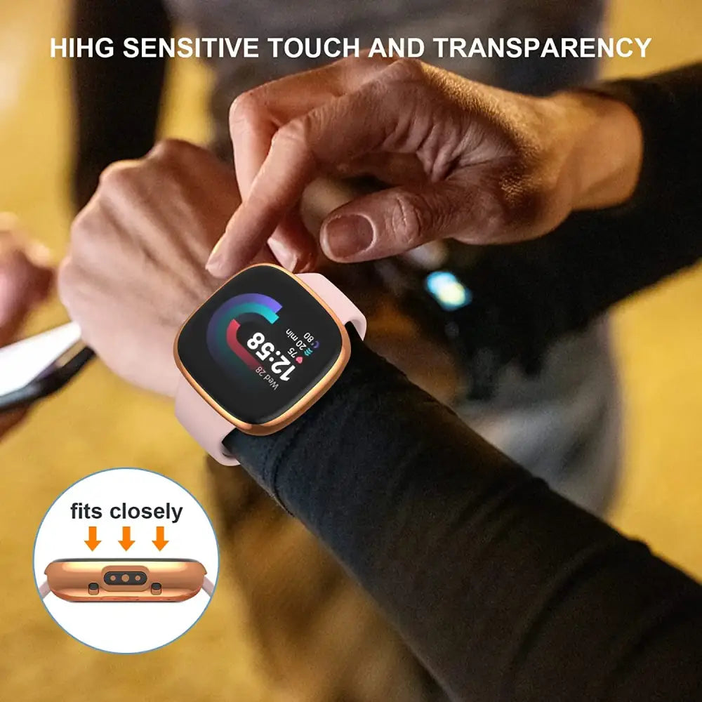 Habicare protective case for Fitbit Sense 2 in nine colors, TWS style, made of durable material, offers secure fit and stylish protection.