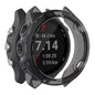 Black Habicare protective watch case for Garmin Forerunner 645 Series, designed to safeguard the smartwatch.