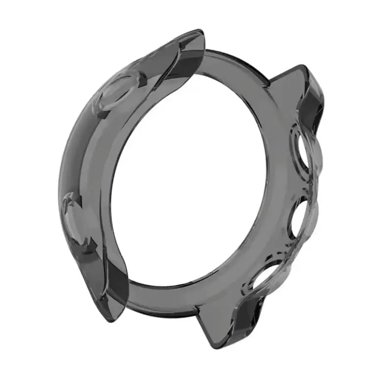 Black Habicare protective watch case for Garmin Forerunner 645 series, providing durable coverage and protection.