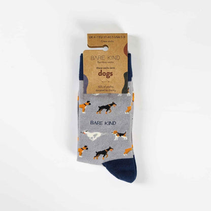 Save the Purple Dog Bamboo Socks