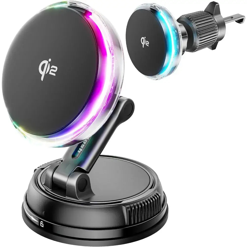 Qi2 15W Mag-Safe Car Mount Charger Habicare