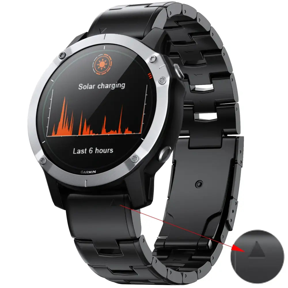 Quick Fit Titanium Strap for the Garmin Fenix/Epix/Instinct Series (22/26mm) (3 colors available) Habicare
