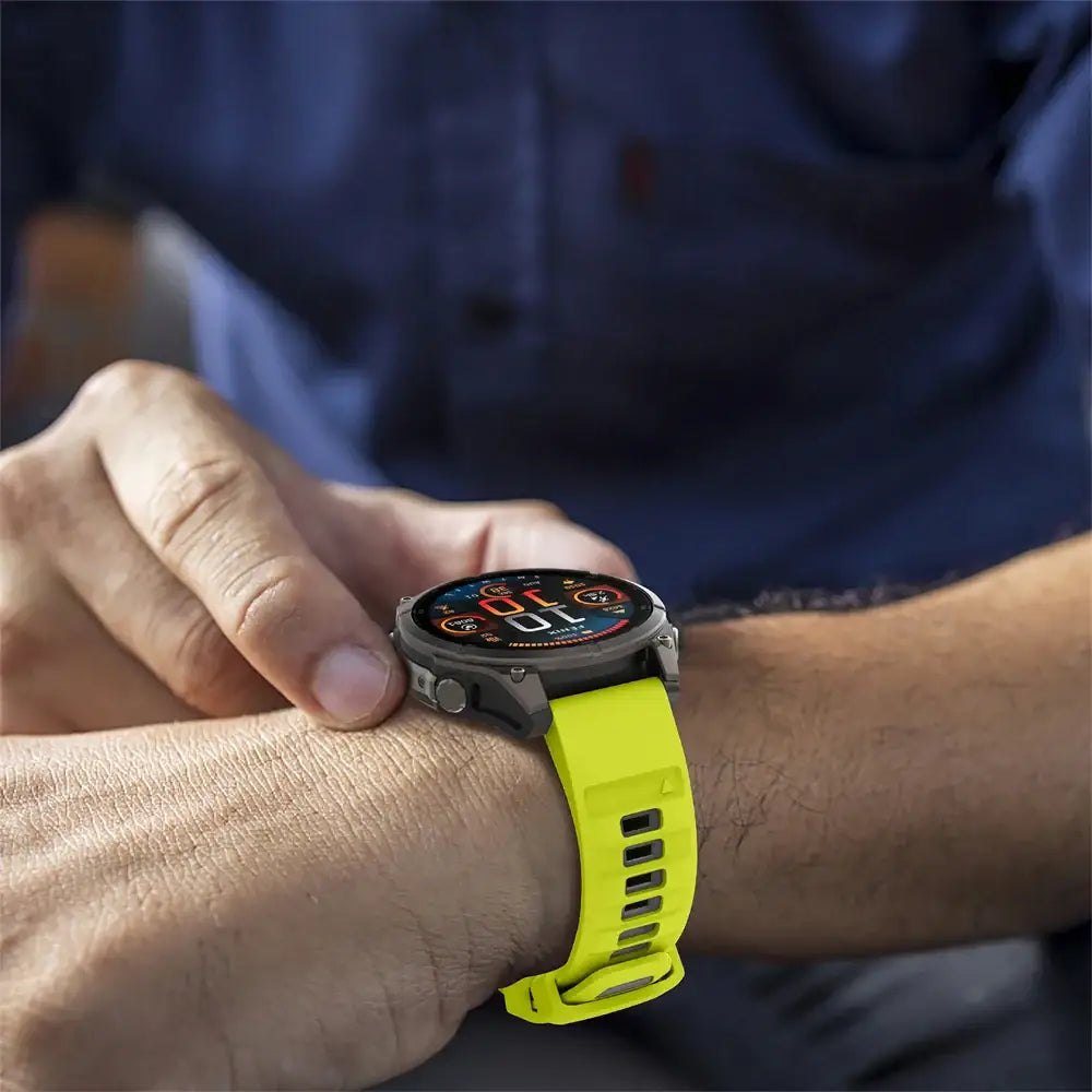 QuickFit Silicone Sports Strap for the Garmin (22mm/26mm) (wide compatibility & 22 colours) Habicare
