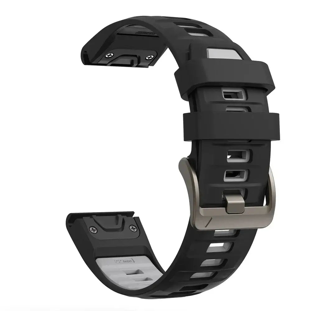 QuickFit Silicone Sports Strap for the Garmin (22mm/26mm) (wide compatibility & 22 colours) Habicare