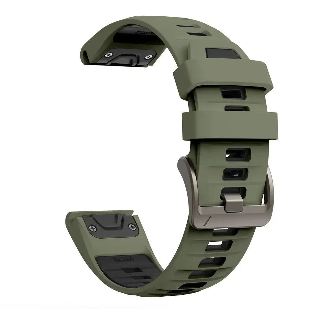 QuickFit Silicone Sports Strap for the Garmin (22mm/26mm) (wide compatibility & 22 colours) Habicare