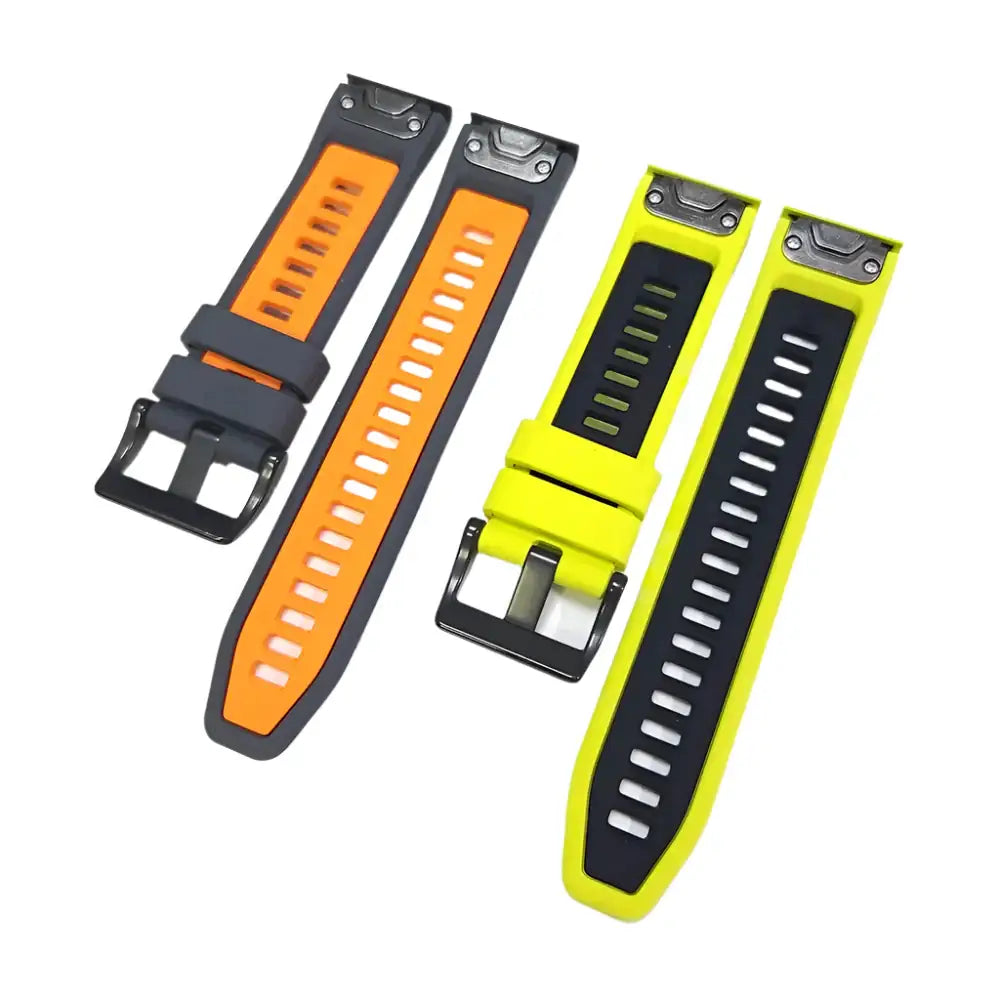 QuickFit Silicone Sports Strap for the Garmin (22mm/26mm) (wide compatibility & 22 colours) Habicare