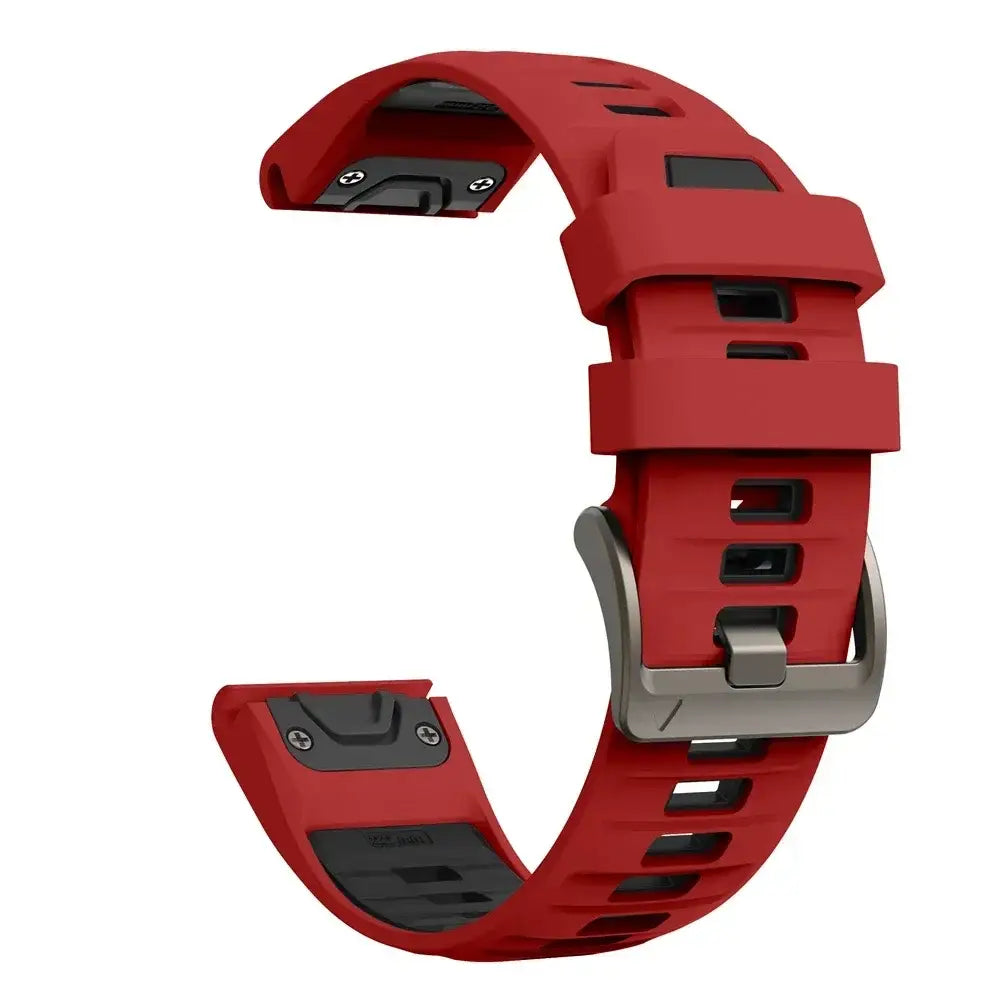 QuickFit Silicone Sports Strap for the Garmin (22mm/26mm) (wide compatibility & 22 colours) Habicare