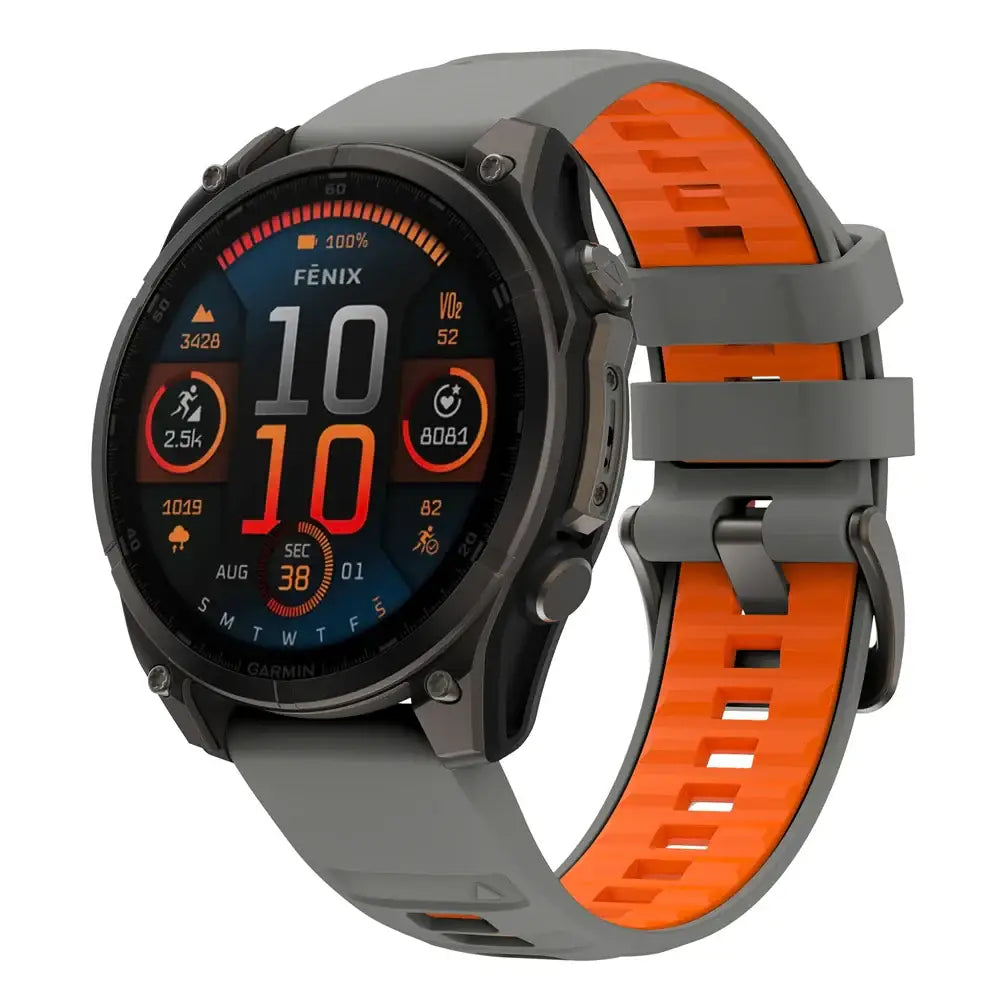 QuickFit Silicone Sports Strap for the Garmin (22mm/26mm) (wide compatibility & 22 colours) Habicare