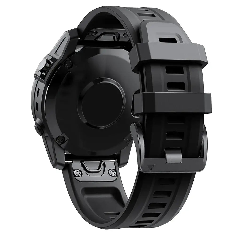 QuickFit Silicone Strap for a Range of Garmin Watches (22mm) (See list of models in the description) Habicare