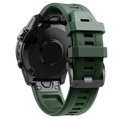 QuickFit Silicone Strap for a Range of Garmin Watches (22mm) (See list of models in the description) Habicare