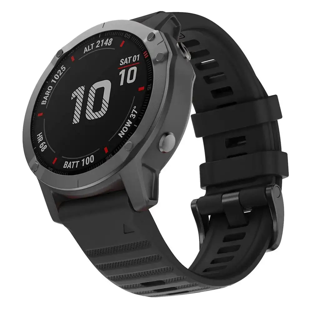 QuickFit Silicone Strap for the Garmin Descent MK1/MK2/MK2i, Enduro/2, Tactix Delta (26mm) (10 colours available) Habicare
