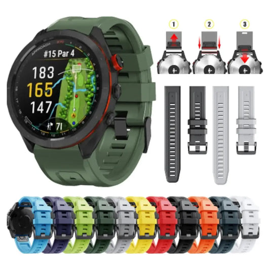 QuickFit Silicone Strap for the Garmin Epix Pro (47mm) (available in 12 colours) Habicare