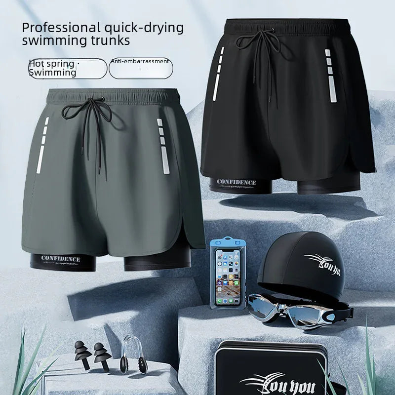 Men's Quick-Dry Swim Trunks - Beach Shorts for Swimming & Spa Mead's Supply & Equipment Outfitters limited