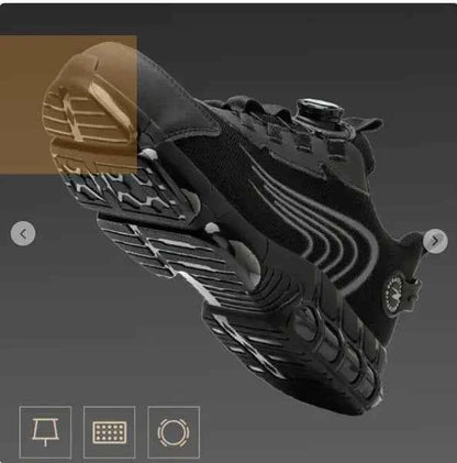 Rotary Button Safety Shoes Men
