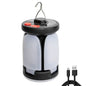 Habicare rechargeable folding LED camping lantern with SS design, compact and portable for outdoor camping and emergency use.
