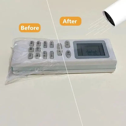 Black 9eight5 remote control sleeve for electronics accessories, made of soft, protective material with openings for buttons.